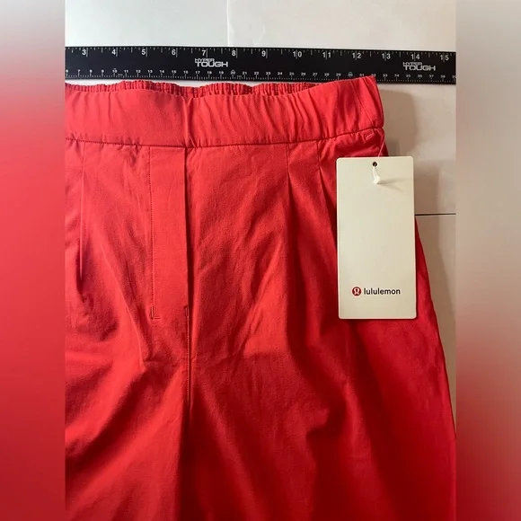Lululemon Your True Trouser NWT High Rise Crop 4 Carnation Red Lululemon $128